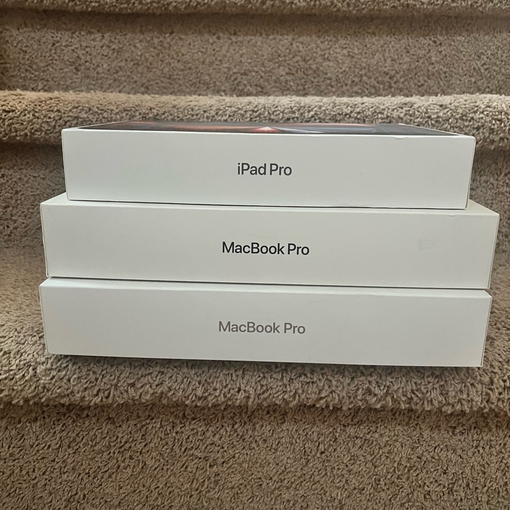 macbook boxes and ipad pro boxes, price is for 1 box only